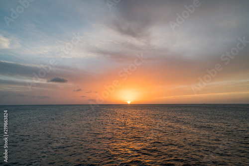   Sunset on a west coast sail  Curacao Views in the caribbean