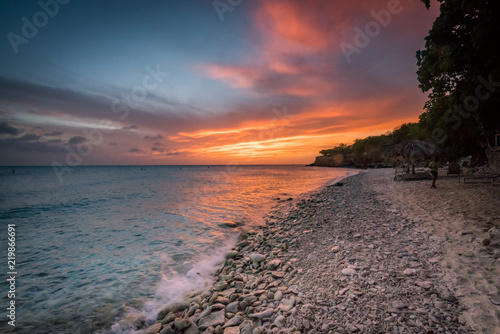   Sunset on a west coast sail  Curacao Views in the caribbean