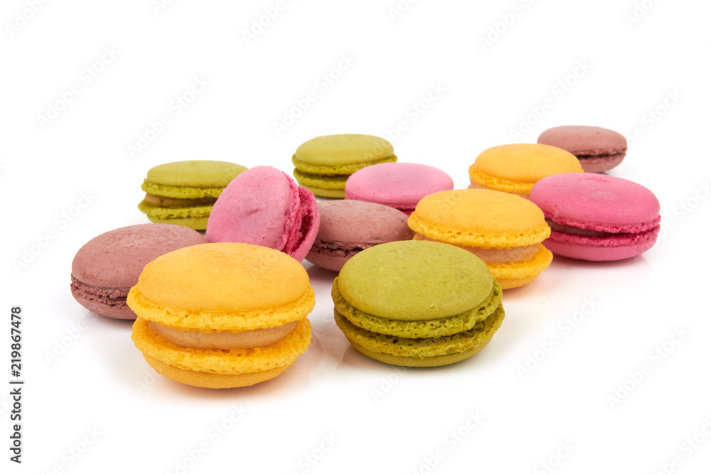 french colorful macarons french colorful macarons
