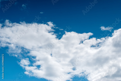 cirrus clouds formation with blue sky background