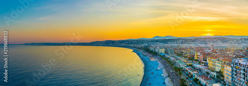 Fotografía Sunset view of Nice, France