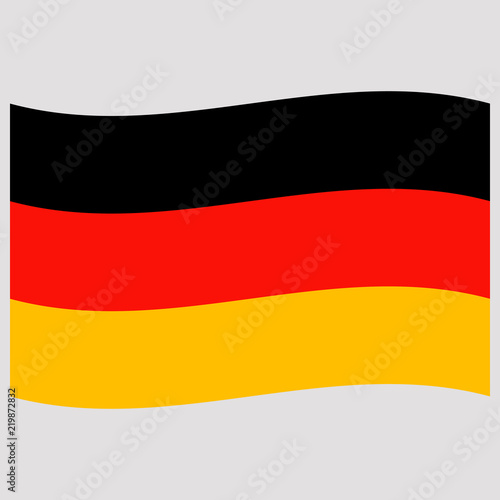 germany   flag  on gray background vector illustration 