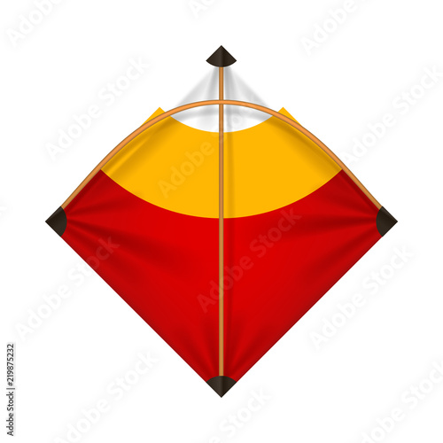 kite colored isolated