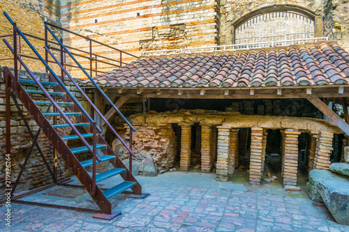 Thermes de Constantine - a roman bath in Arles, France photo