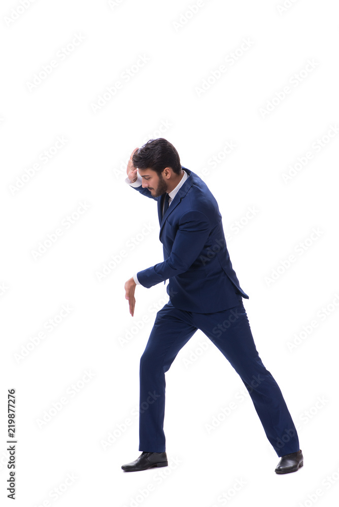 Young businessman isolated on whie background Young businessman isolated on whie background