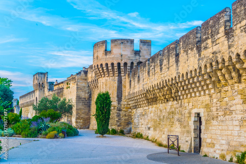 Fotografia Fortification of Avignon, France