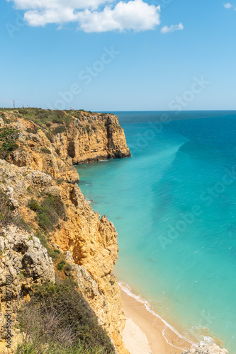 View to Canavial beach in Lagos, Algarve, Portugal