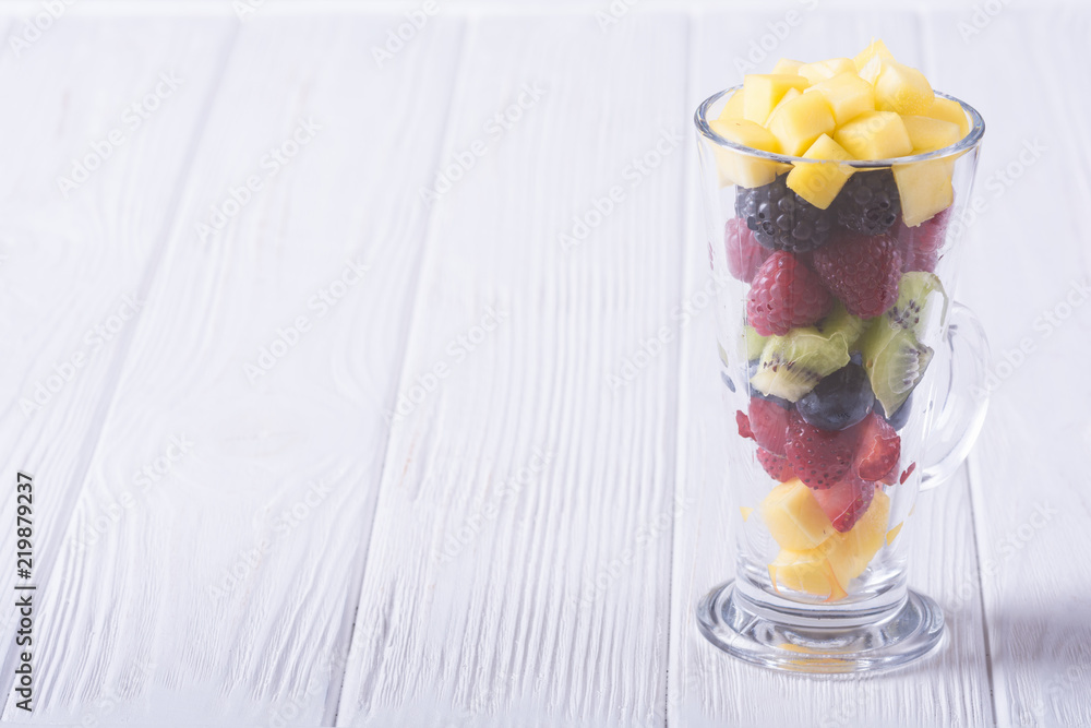 Fresh fruit and berries salad Fresh fruit and berries salad
