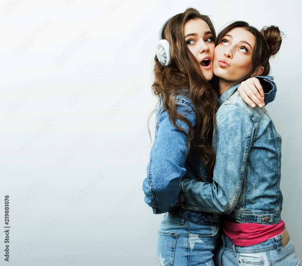 Best Friends Get Funny Posing for Selfie Stock Photo - Image of girl, friend:  66348028