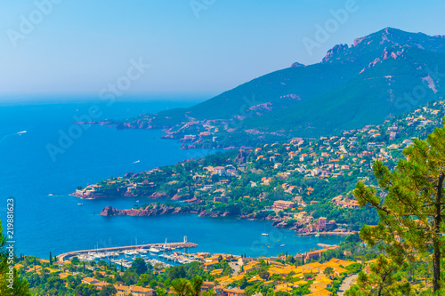 Le Trayas Superieur at the esterel massif in France photo