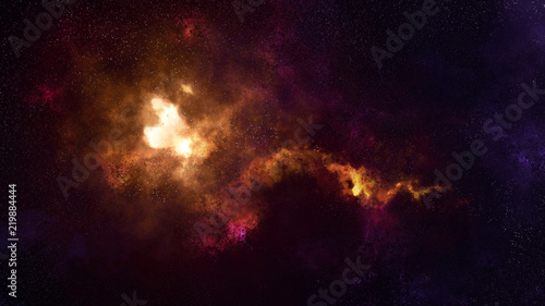 Fototapeta Naklejka Na Ścianę i Meble -  Universe filled with stars, deep space nebula and galaxy