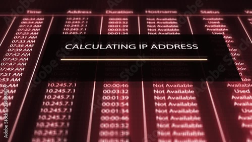 Digital server calculating an IP address ALT photo