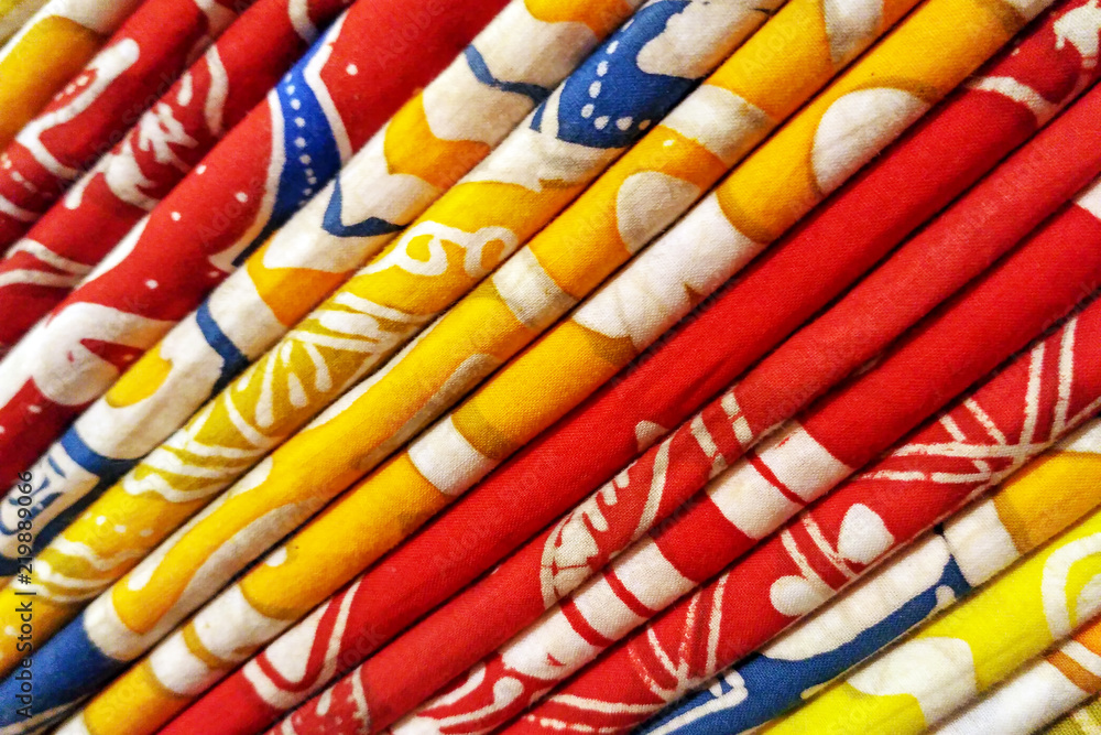 Obraz premium Layer of Batik Fabric 