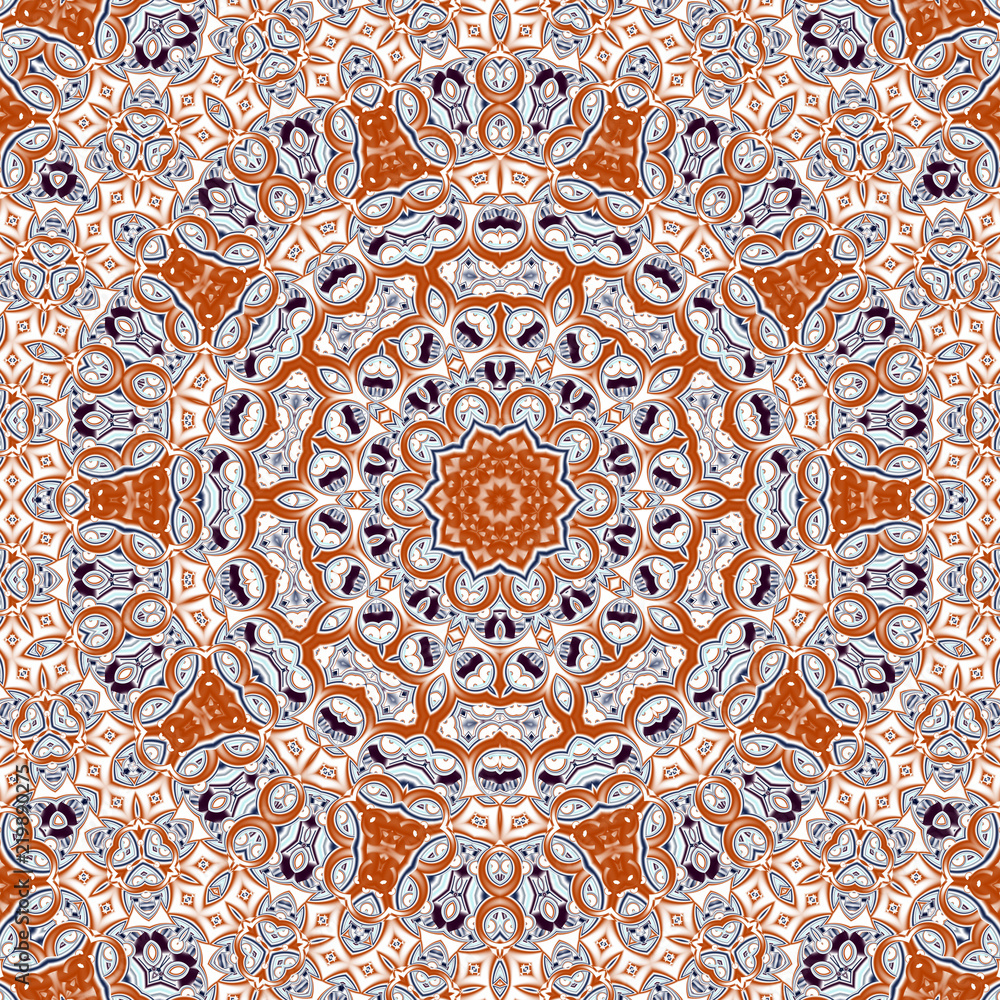 Abstract fractal mandala computer-generated illustration. Abstract fractal mandala computer-generated illustration.