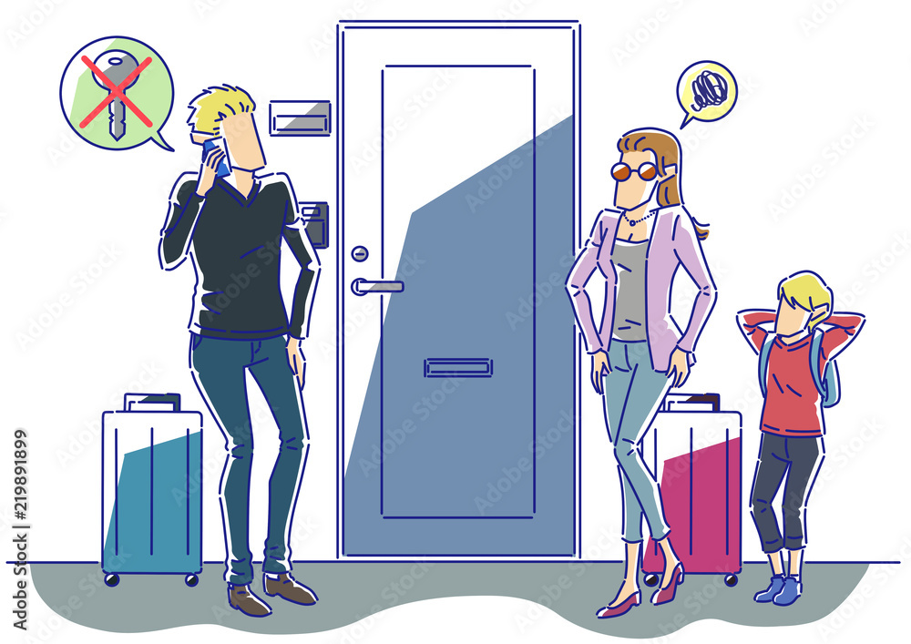 民泊マンション鍵トラブル Stock イラスト Adobe Stock 民泊マンション鍵トラブル Stock イラスト Adobe Stock