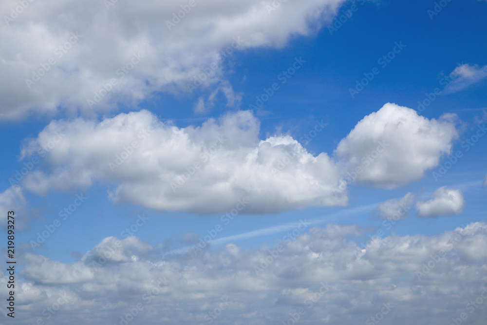 Fototapeta premium White clouds on blue sky background