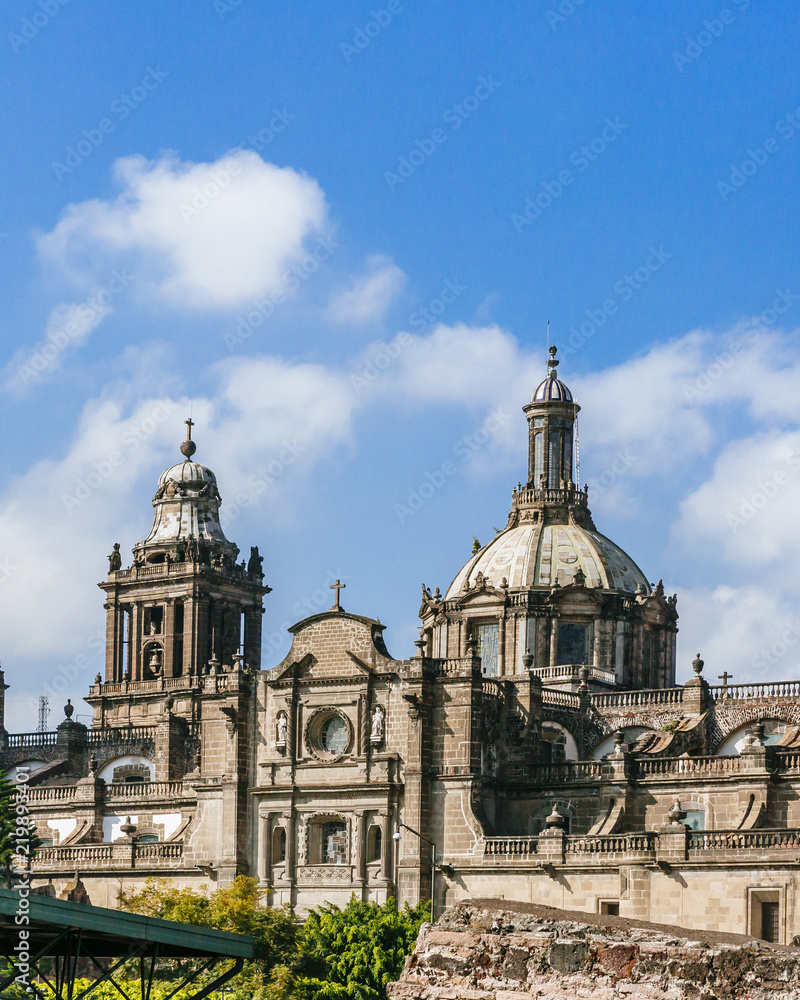 Mexico City Metropolican Cathedral in Downtown Mexico City, Mexico