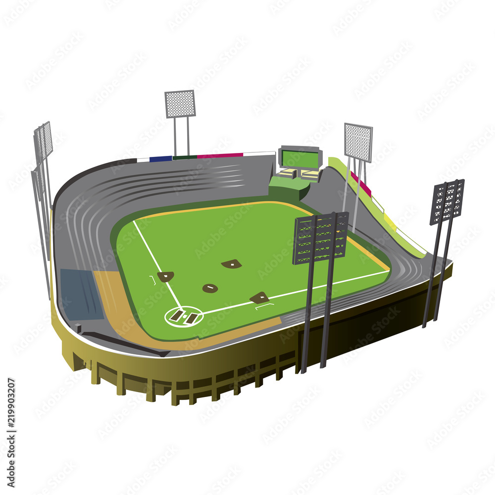 野球球場 Stock イラスト Adobe Stock 野球球場 Stock イラスト Adobe Stock