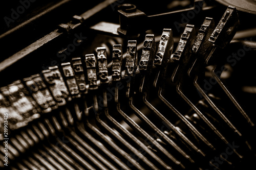 vintage typewriter mechanical parts cyrilic