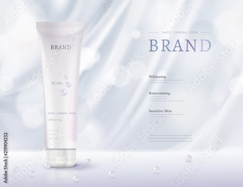Cosmetic plastic tube ads