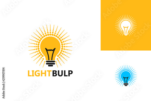 Light Bulp Logo Template Design Vector, Emblem, Design Concept, Creative Symbol, Icon