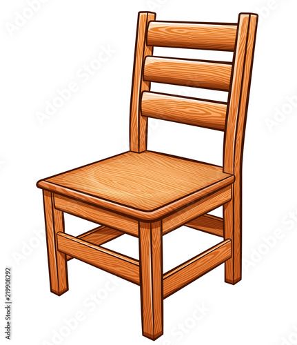 Vector chair on white background