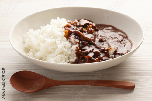 欧風 ハヤシライス カレー テーブル