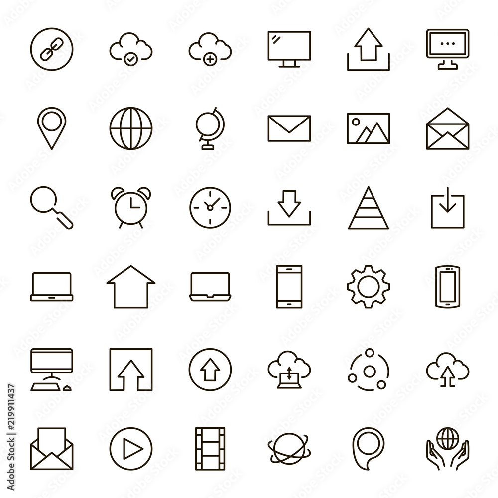 Fototapeta premium Web flat icon