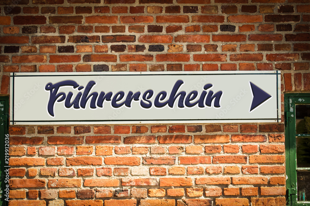 Obraz premium Schild 318 - Führerschein