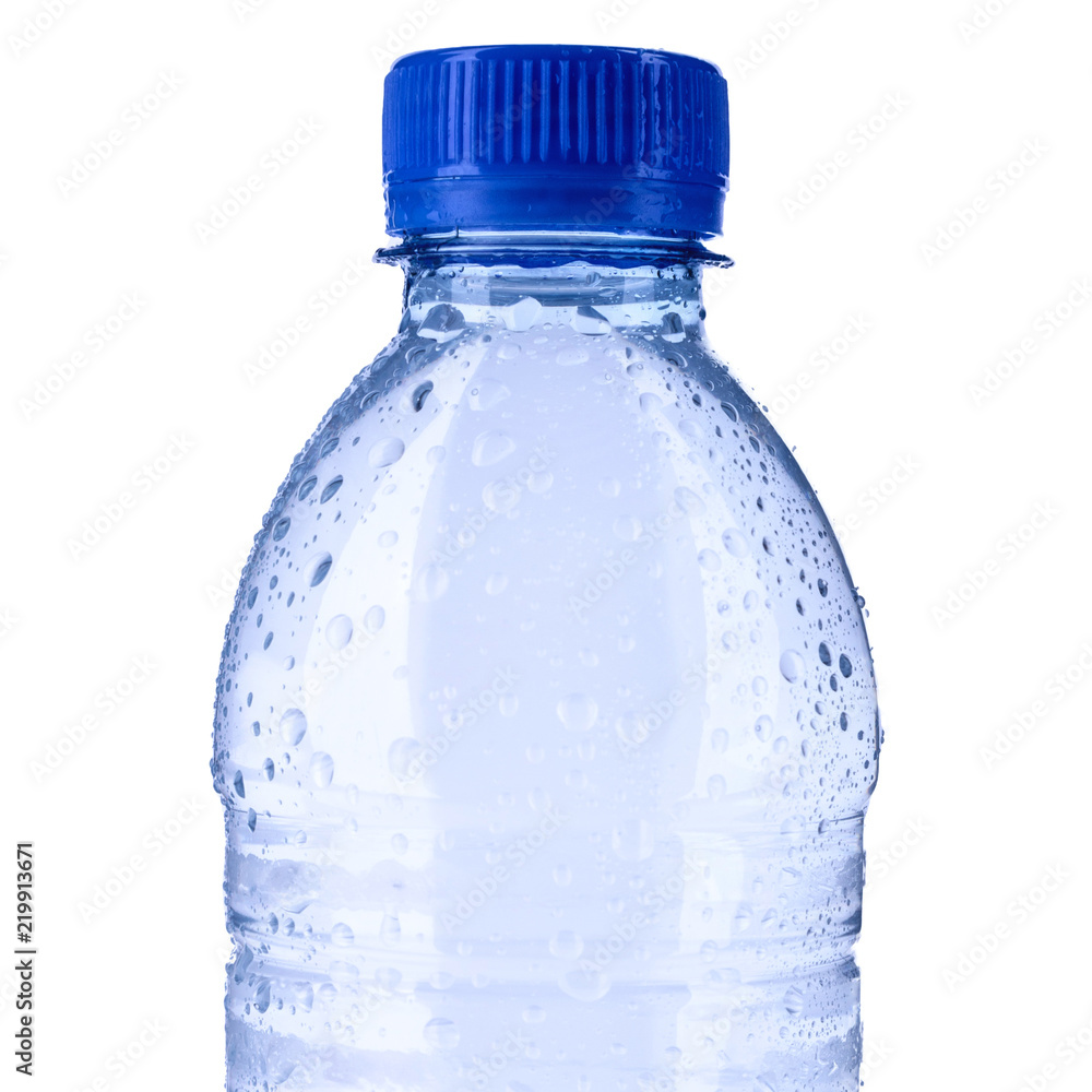 Plastic bottle of still healthy water isolated on white background Plastic bottle of still healthy water isolated on white background