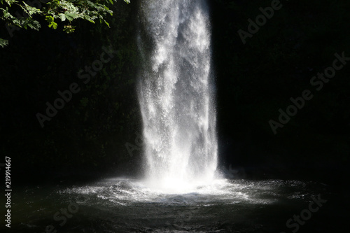 Waterfall into darkness