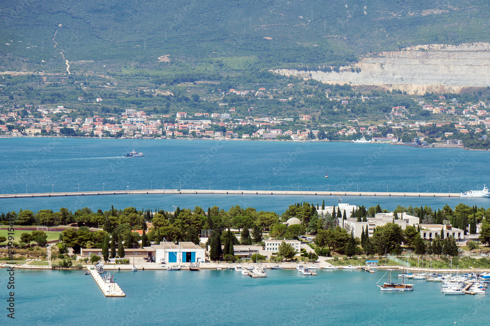 View on the Kaštela city from North Marjan park.