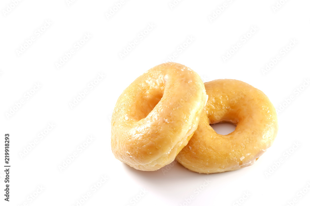 The doughnut isolated on a white background. The doughnut isolated on a white background.