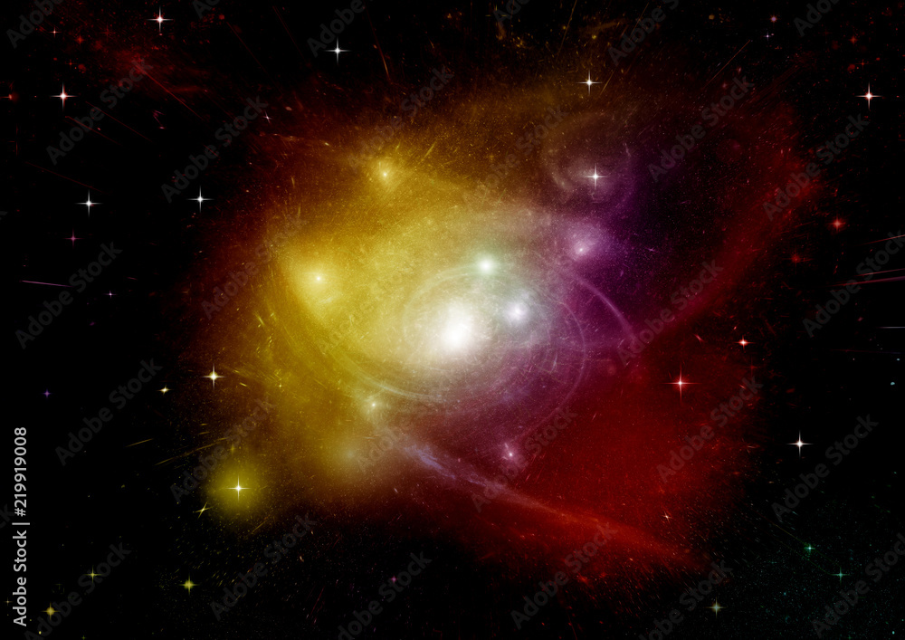 Obraz premium galaxy in a free space