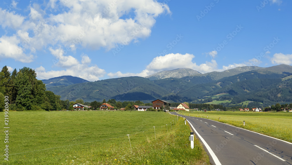 Panoramic view in Styria, Austria