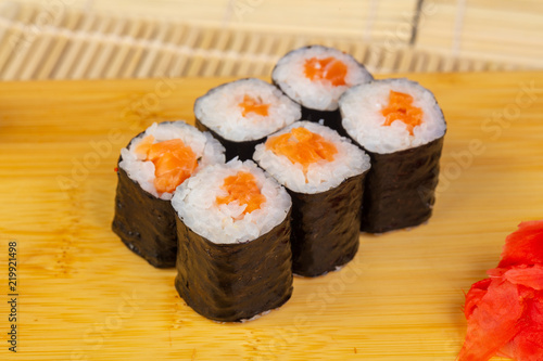 Tasty salmon rolls