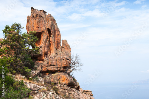 Calanques de Piana are Corsican rocks