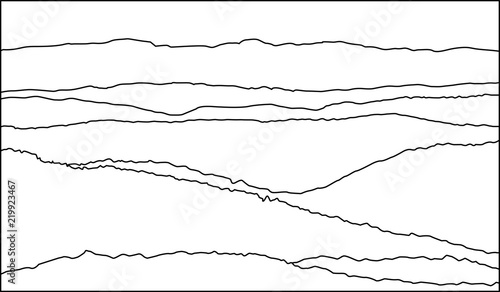 landscape of mountains drawing vector eps 10