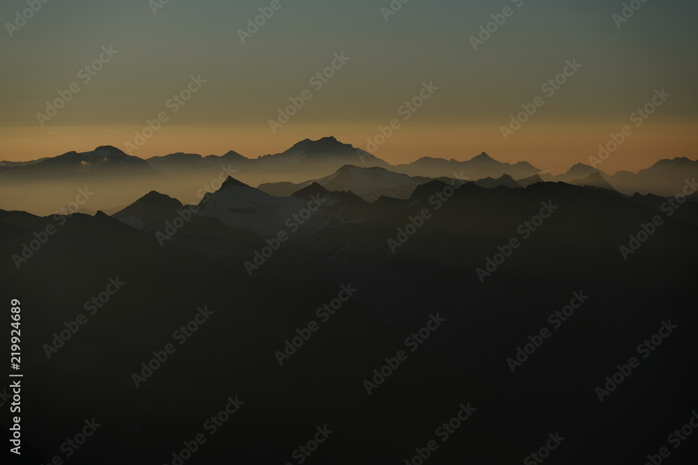 Obraz premium Berg-Silhouette am Großglockner 