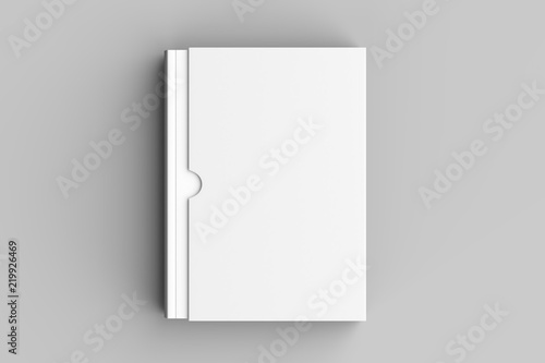 Foto Slipcase book mock up isolated on soft gray background