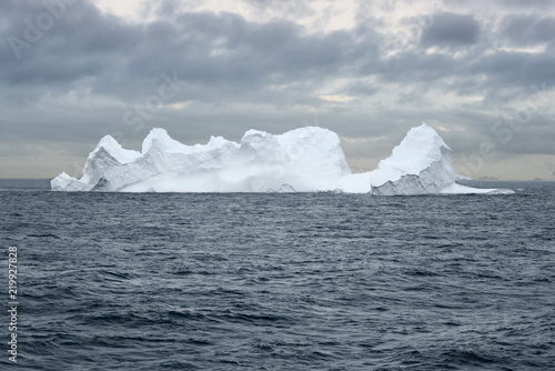 Large Iceberg floating in Bransfield Strait near the northern tip of the Antarctic Peninsula, Antarctica