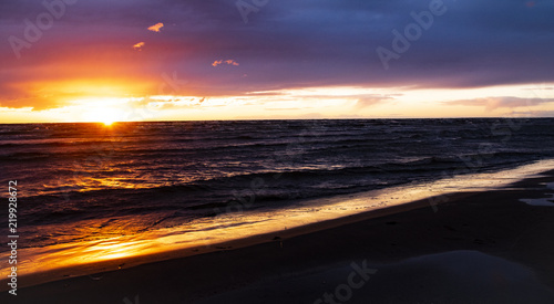 Sunset and sea