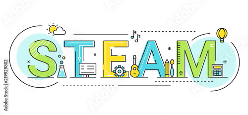 Steam Education Approach Concept Vector Illustration