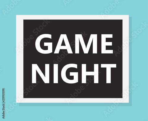 game night concept- vector illustration