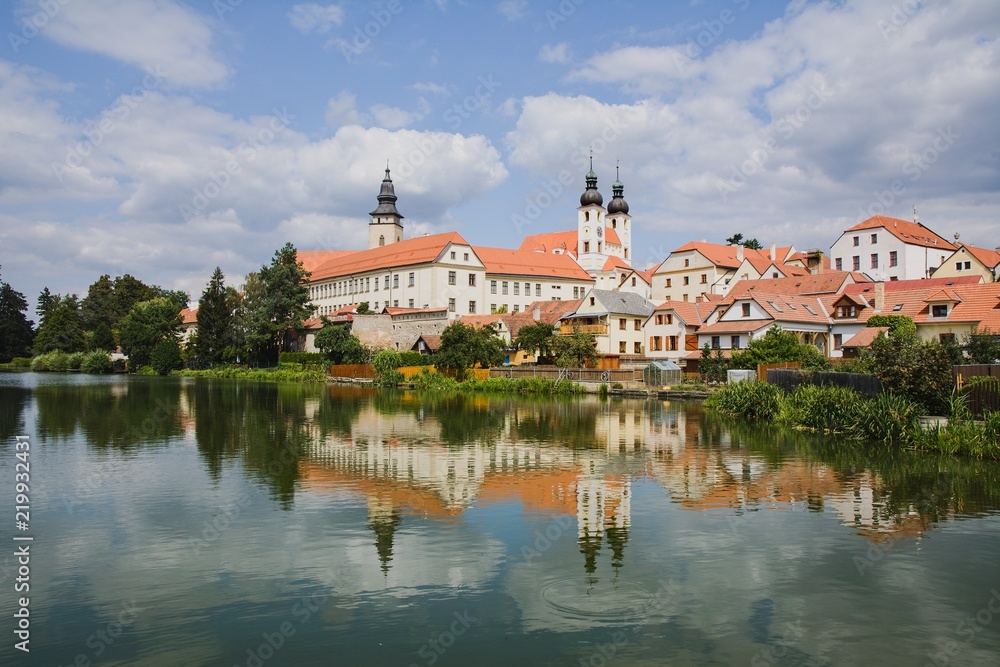 Panoramic view  of the town of Telc