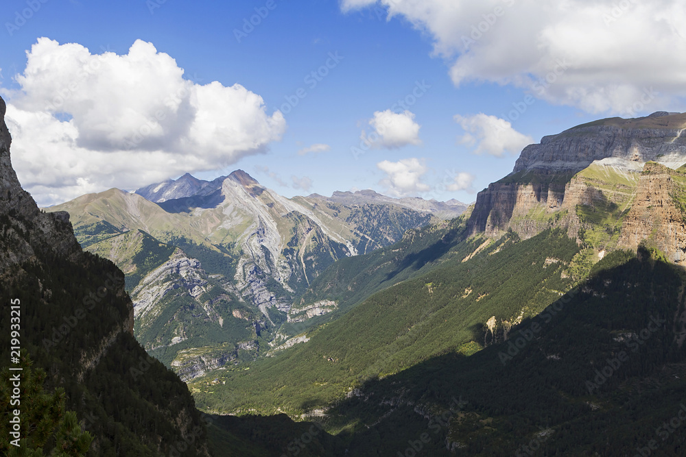 Ordesa national park in ther Pyrenees mountain range Ordesa national park in ther Pyrenees mountain range