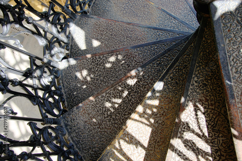 wisted vintage metal staircase