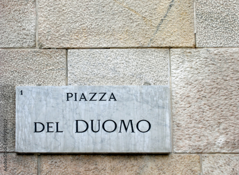 Fototapeta premium Mailand, Piazza del Duomo