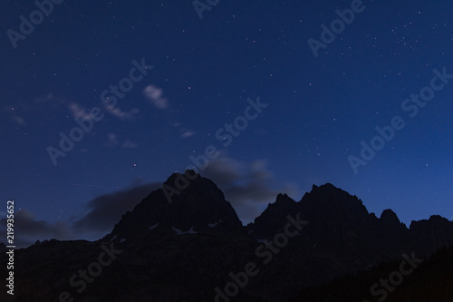Ciel étoilé sur le Mont Blanc