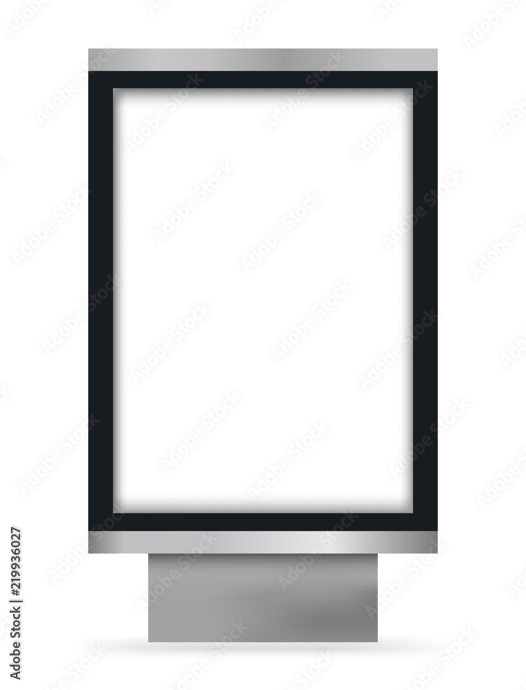Vector blank citylight lightbox Vector blank citylight lightbox